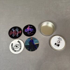 Bad Bunny Most Wanted Tour Tin w/ 4 Coasters- Like New